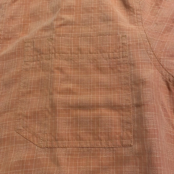 Royal Robbins Men’s Pumpkin Orange Plaid Button up Shirt Relaxed Fit Size Large - Picture 3 of 10